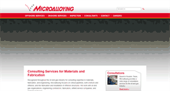 Desktop Screenshot of microalloying.com