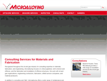 Tablet Screenshot of microalloying.com